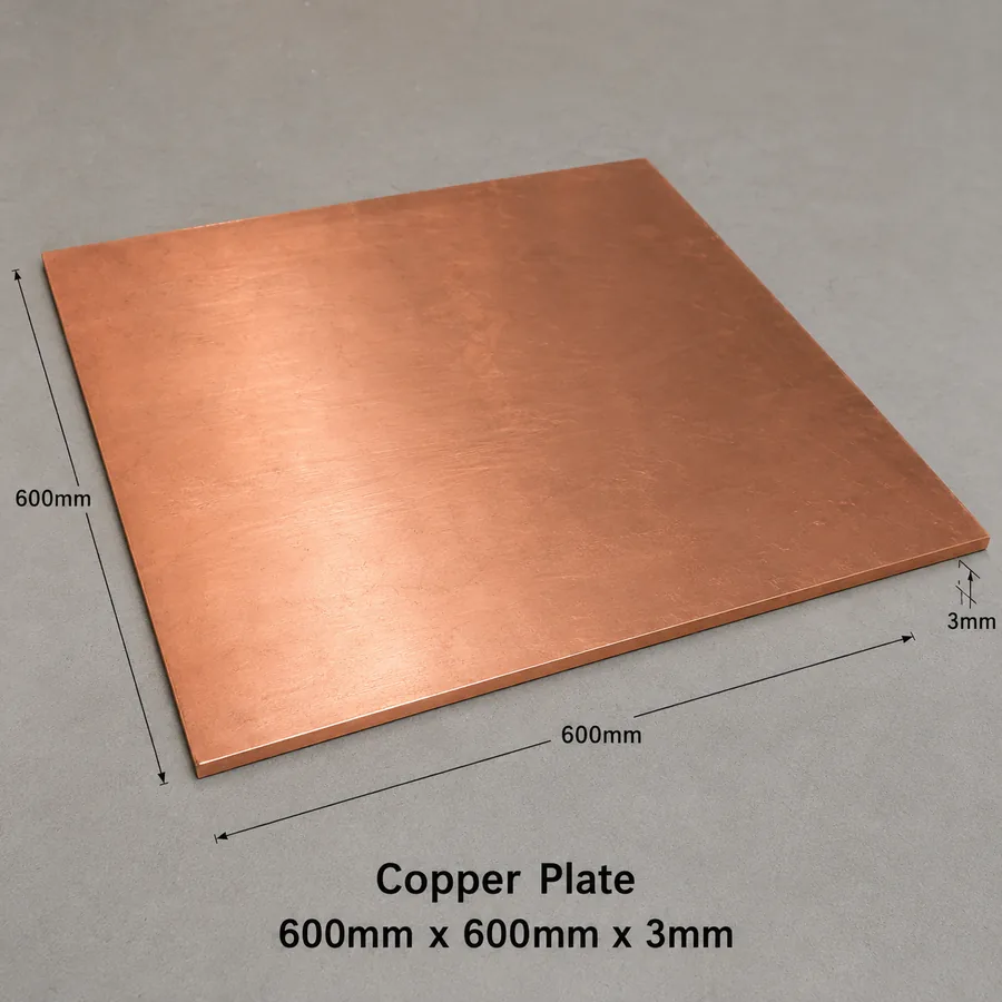 Copper earthing plate