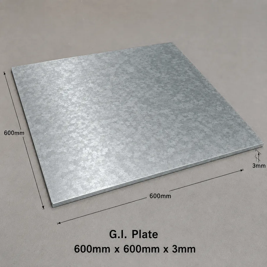 G.I earthing plate