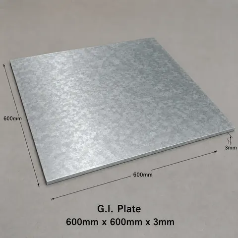 G.I earthing plate