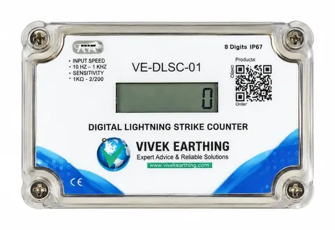 Digital lightning strike counter